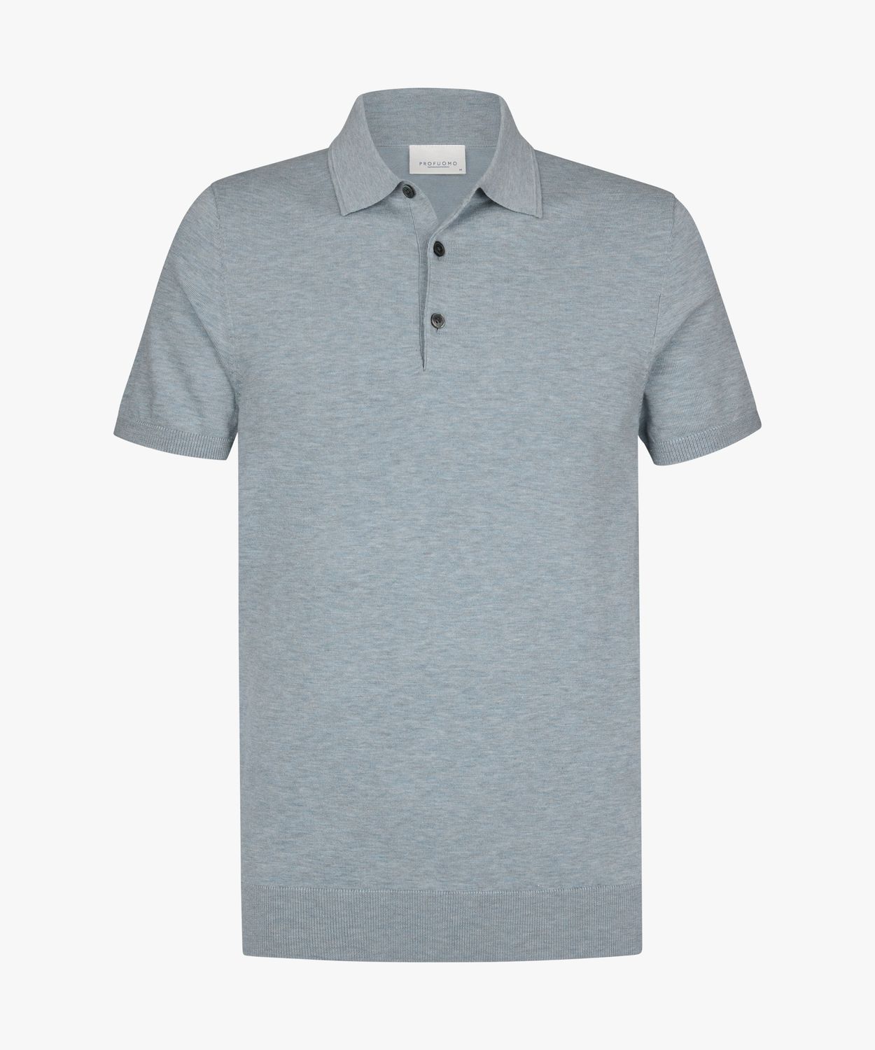 Profuomo Heren Polo Blauw Gemerceriseerd Katoen Ultimate Polo PPXD10007G