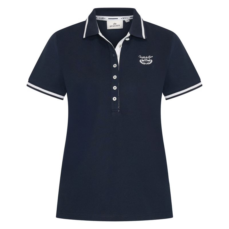 HV Society Dames Poloshirt HVSMadeline Indigo Blue 0403103802