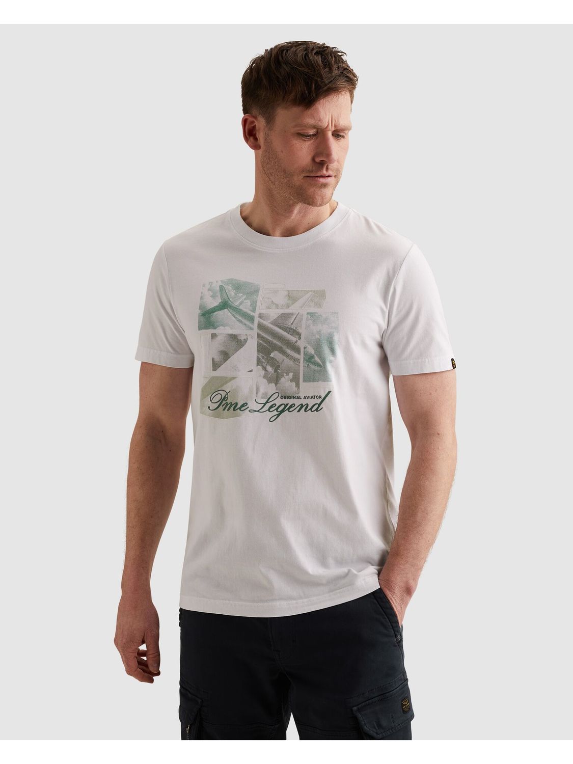 PME Legend Short sleeve r-neck single jersey Wit PTSS2604583
