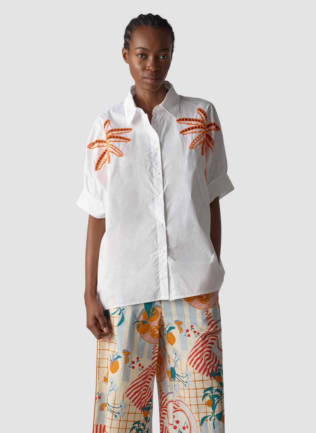 Le Comte Bluse Weiss 56-621101