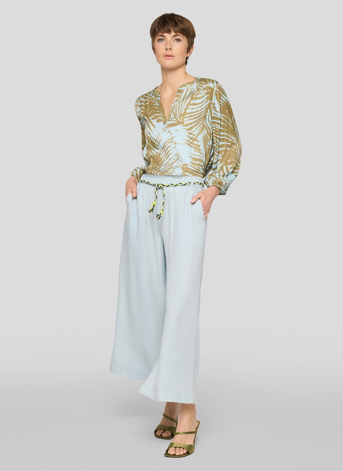 Thomas Rabe Bluse Himmelblau 56-122106
