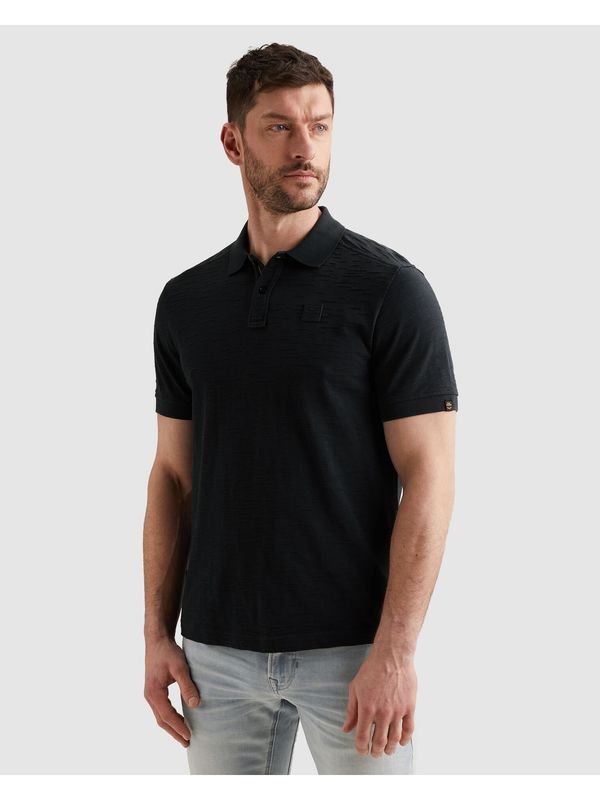 PME Legend Short sleeve polo jacquard jersey Carbon PPSS2604868