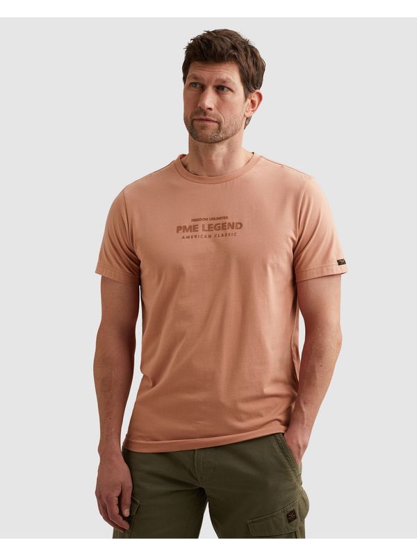 PME Legend Short sleeve r-neck cotton elastan Rose Dawn PTSS2604584