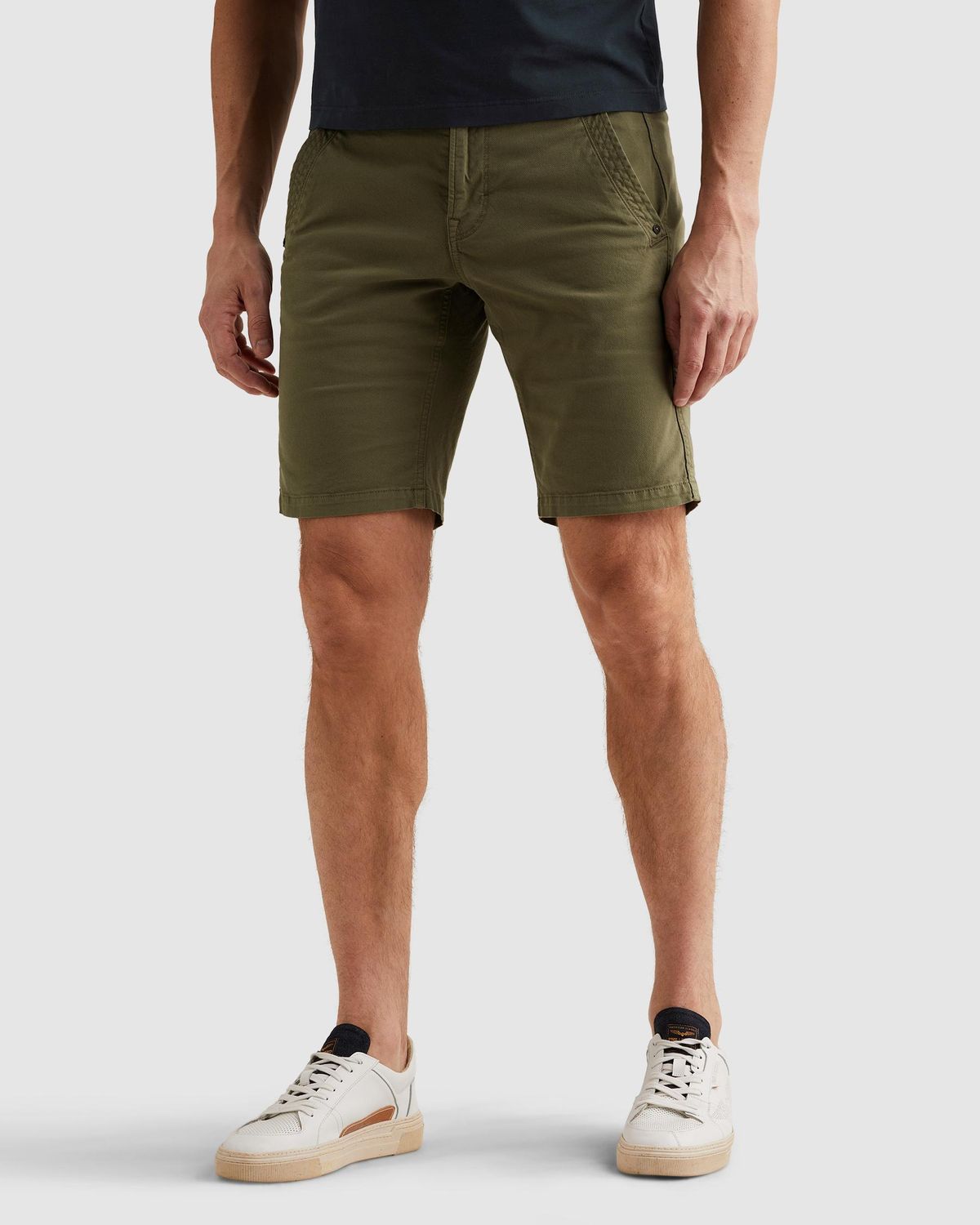 PME Legend SPECTOR CHINO SHORTS FANCY STRUCTU Thyme PSH2604687