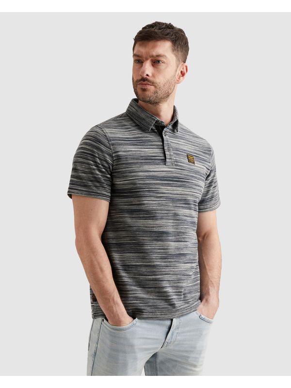 PME Legend Short sleeve polo pique space dye Carbon PPSS2604853