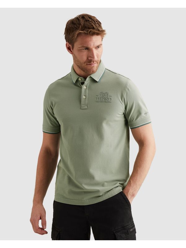 PME Legend Short sleeve polo stretch pique Iceberg Green PPSS2604867