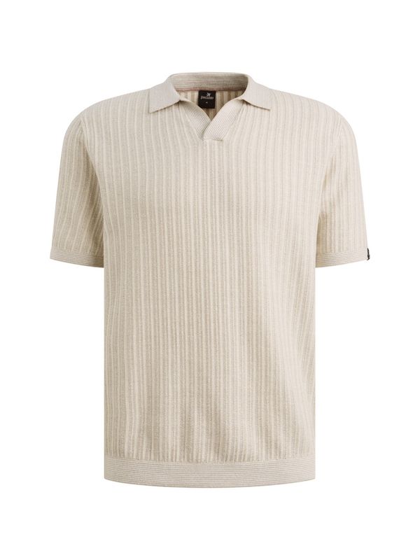 Vanguard Short sleeve polo cotton linen ble Pure Cashmere VPSS2604860