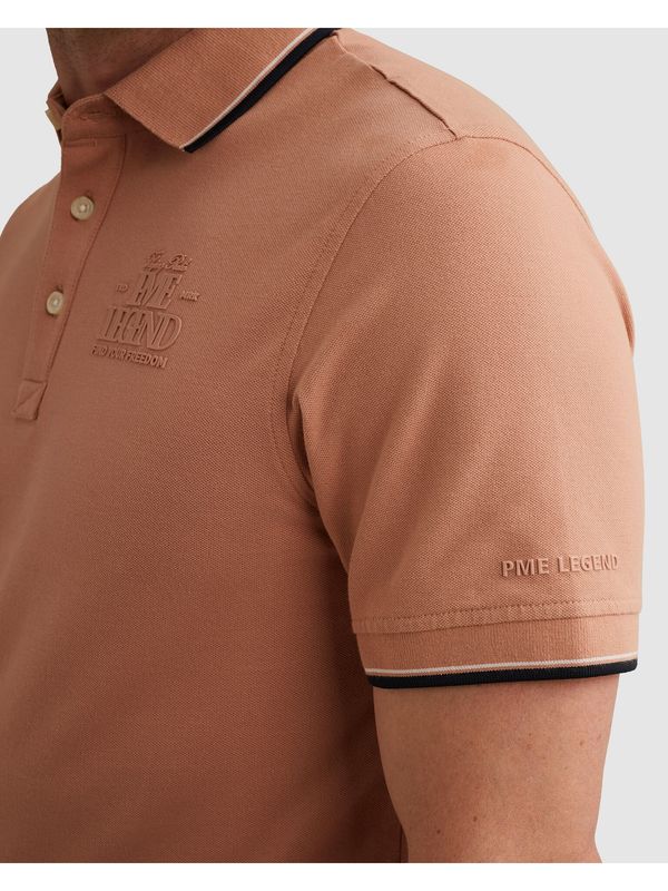 PME Legend Short sleeve polo stretch pique Rose Dawn PPSS2604867