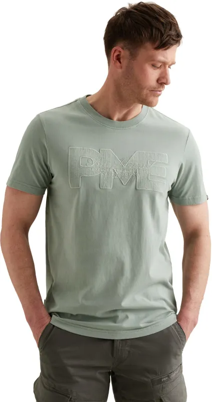 PME Legend Short sleeve r-neck single jersey Iceberg Green PTSS2604592