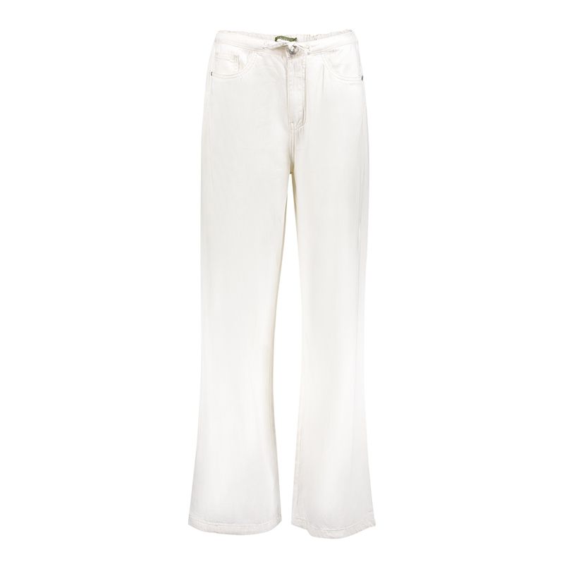 Geisha Jeans wide elastic waist co/li ecru 61303-10