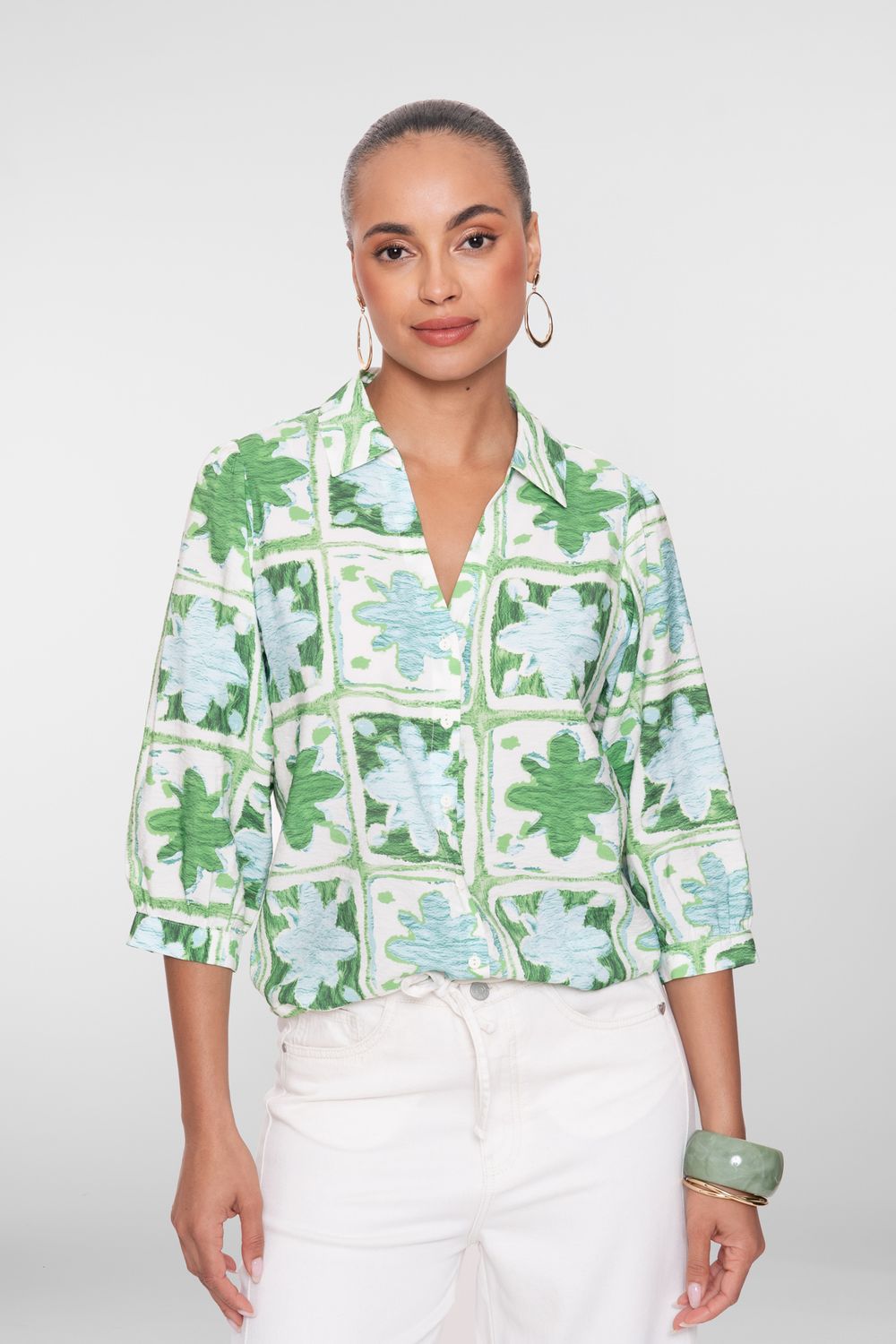 Geisha blouse Groen 63470-20