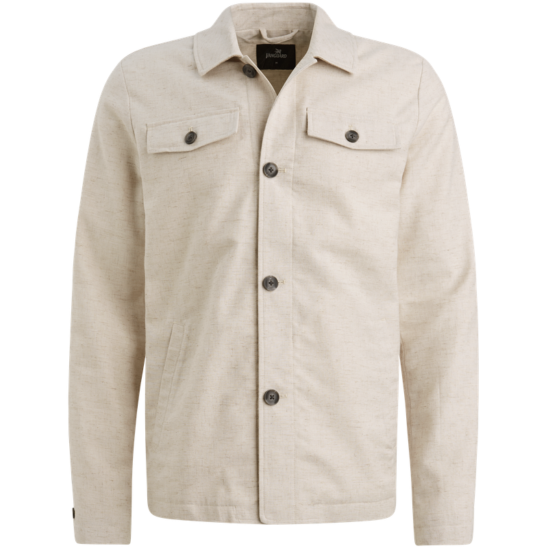 Vanguard Blazer Jacket Linen blend Shacket Silver Birch VBL2604190