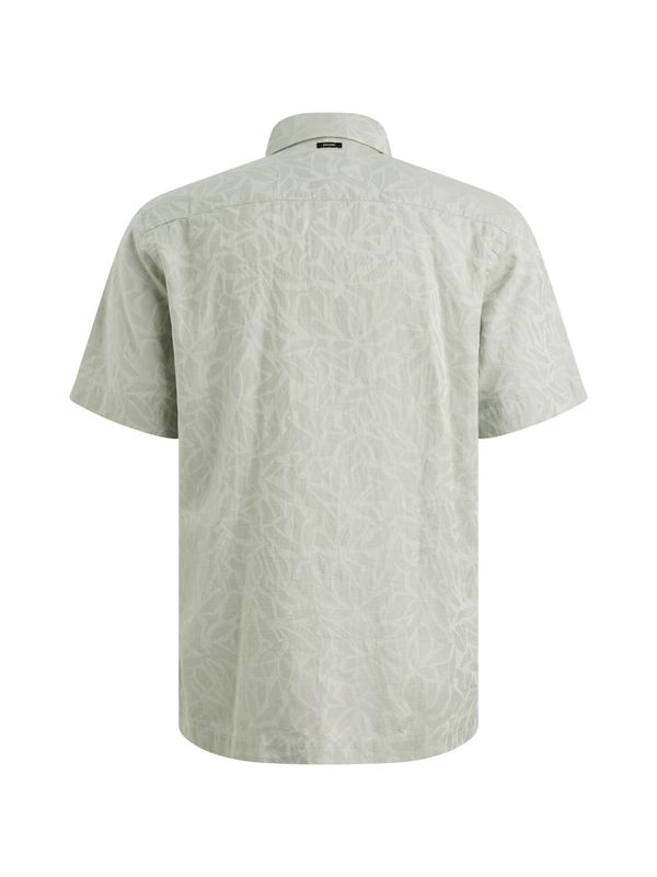 Vanguard Short Sleeve Shirt Jacquard Tonal Aqua Gray VSIS2605286