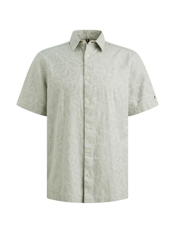 Vanguard Short Sleeve Shirt Jacquard Tonal Aqua Gray VSIS2605286