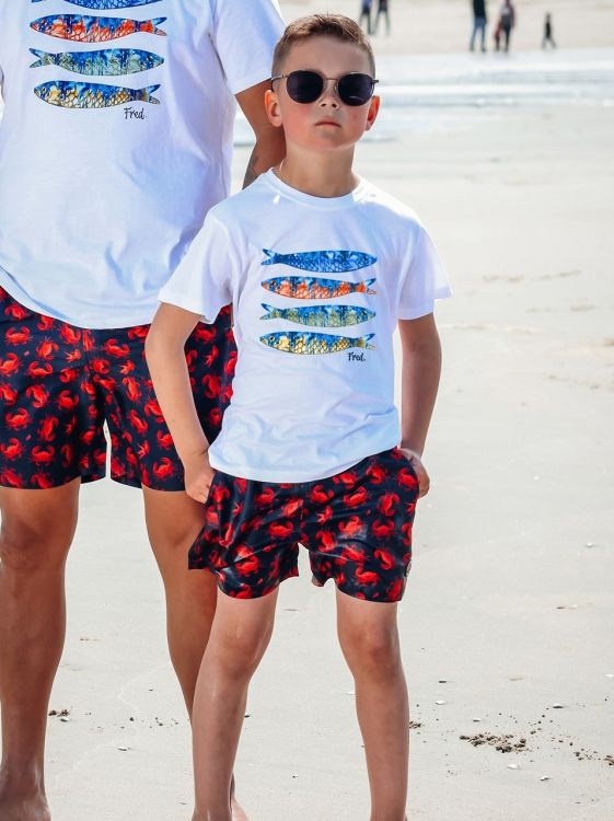 A fish named Fred Swimshort crabs (boy) Navy 33261