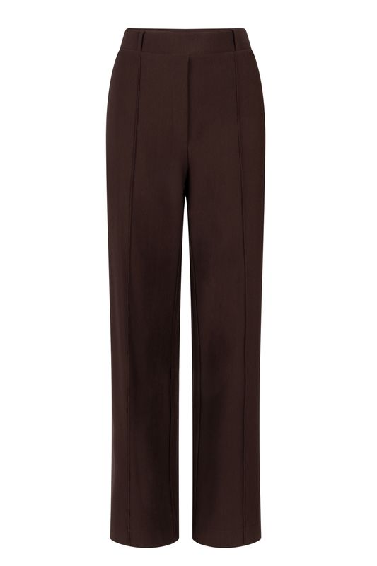 Jansen Amsterdam ALEID BROEK HVM 404 wide leg 000540 - brown ALEID W26