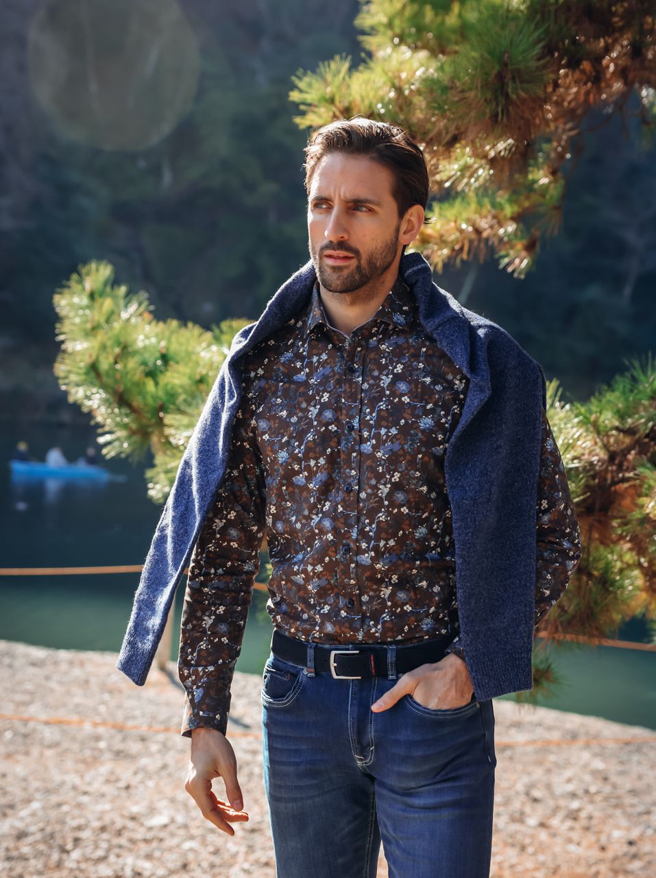 A fish named Fred Shirt blossom Chocolate Brown 34.009
