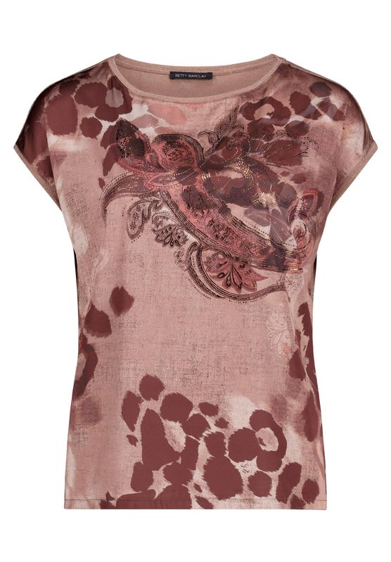 Betty Barclay Shirt Kurz 1/2 Arm Brown/Red 29291688