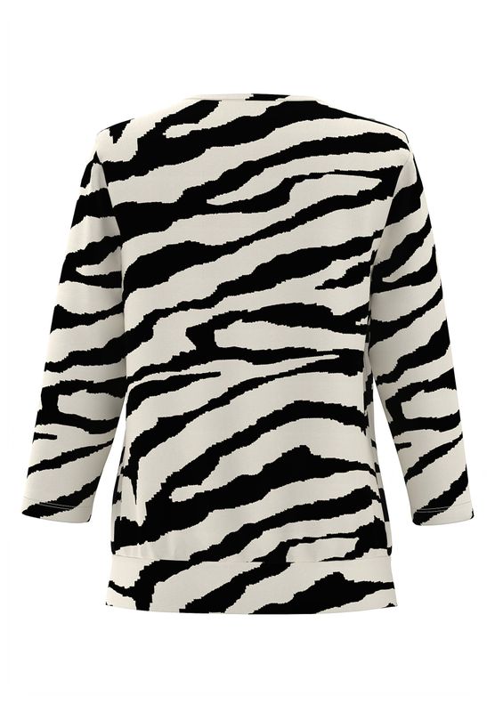 Frank Walder Blusenshirt black Print NOS726423