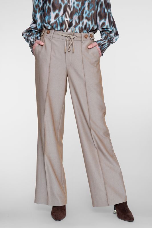 Geisha Pants fancy waistband Bruin 61572-26