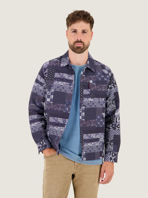 A fish named Fred Overshirt indigo Navy 34.031
