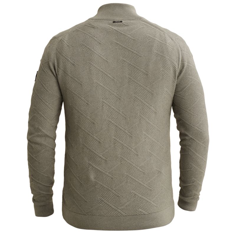 Vanguard Half zip collar cotton mouline Forest Fog VKW2608302