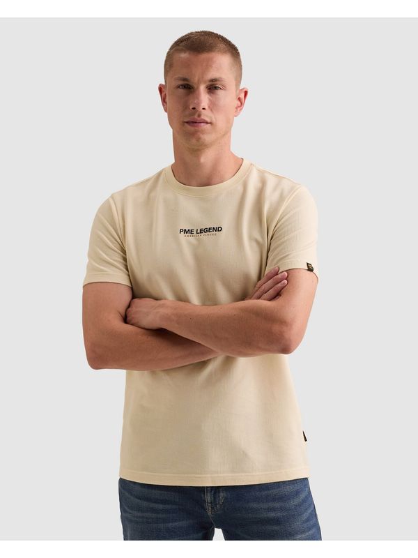 PME Legend Short sleeve r-neck flat waffle je Bone White PTSS2608564