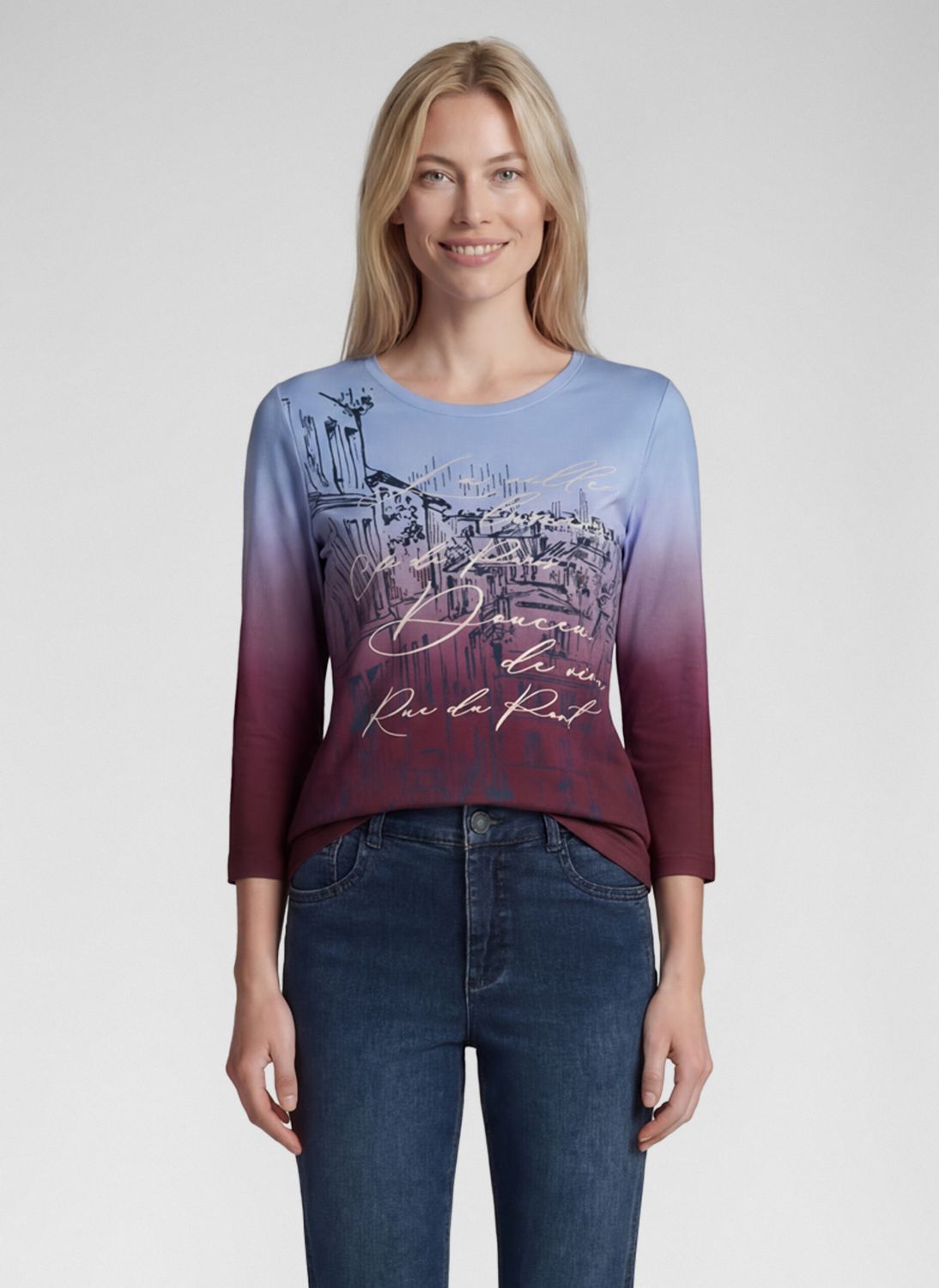 Thomas Rabe T-SHIRT MERLOT 57-114357