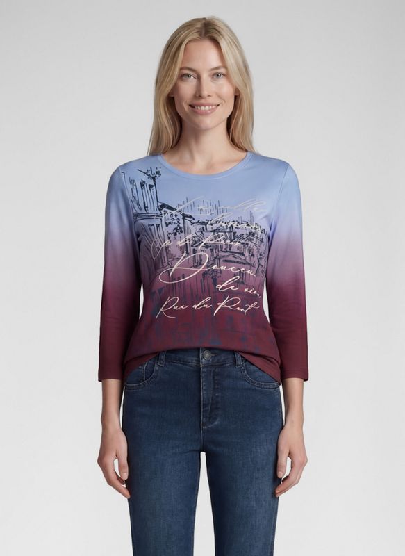 Thomas Rabe T-SHIRT MERLOT 57-114357