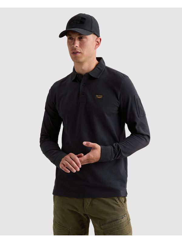 PME Legend Long sleeve polo American Classic Blauw PPS2608899