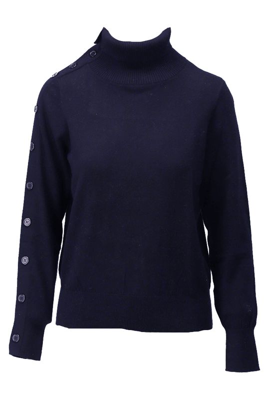 You're my lobster by K-Design Pullover met knopen Navy D804L