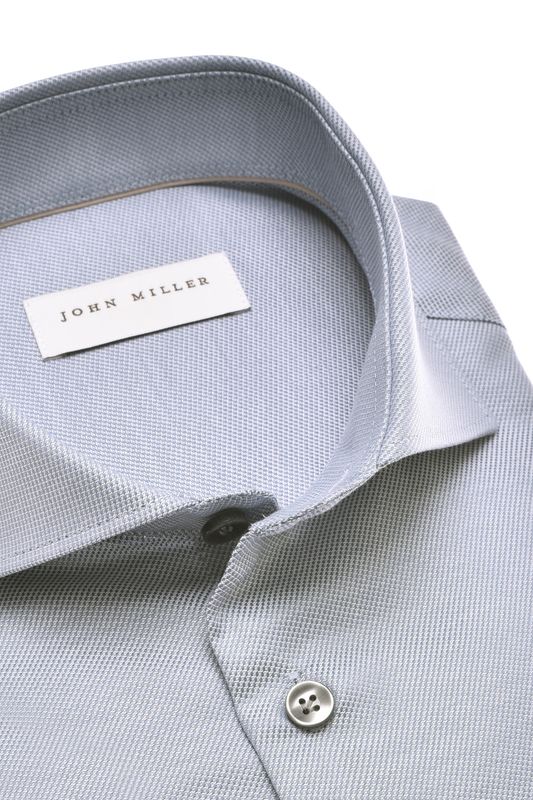 John Miller Shirts Plain:Overhemd Middenblauw 150 5142879