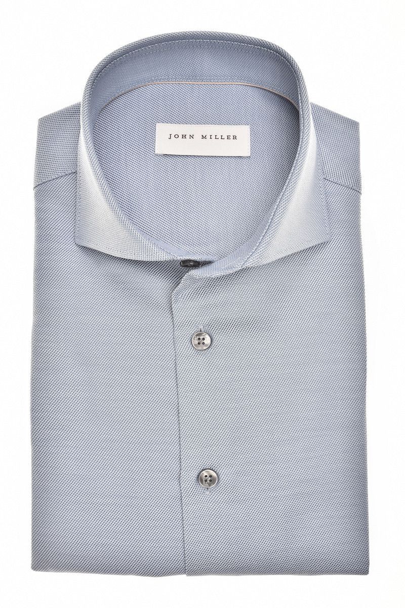 John Miller Shirts Plain:Overhemd Middenblauw 150 5142879