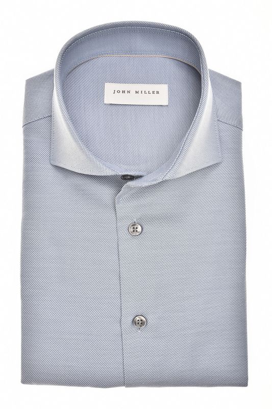 John Miller Shirts Plain:Overhemd Middenblauw 150 5142879