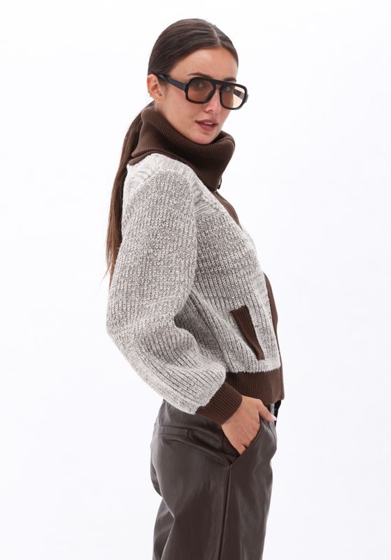 You're my lobster by K-Design Cardigan met rits Brown D850L