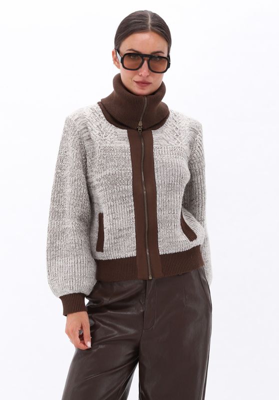 You're my lobster by K-Design Cardigan met rits Brown D850L