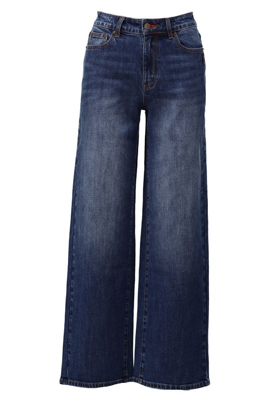 You're my lobster by K-Design Jeans met strass Blue denim D702L
