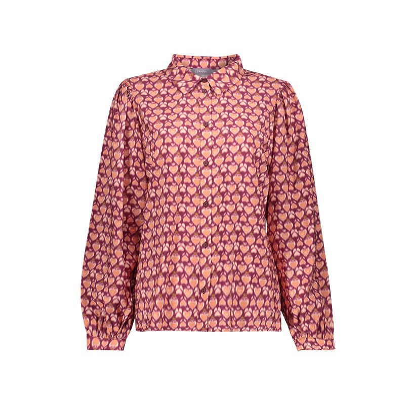 Geisha blouse cassis 63647-20