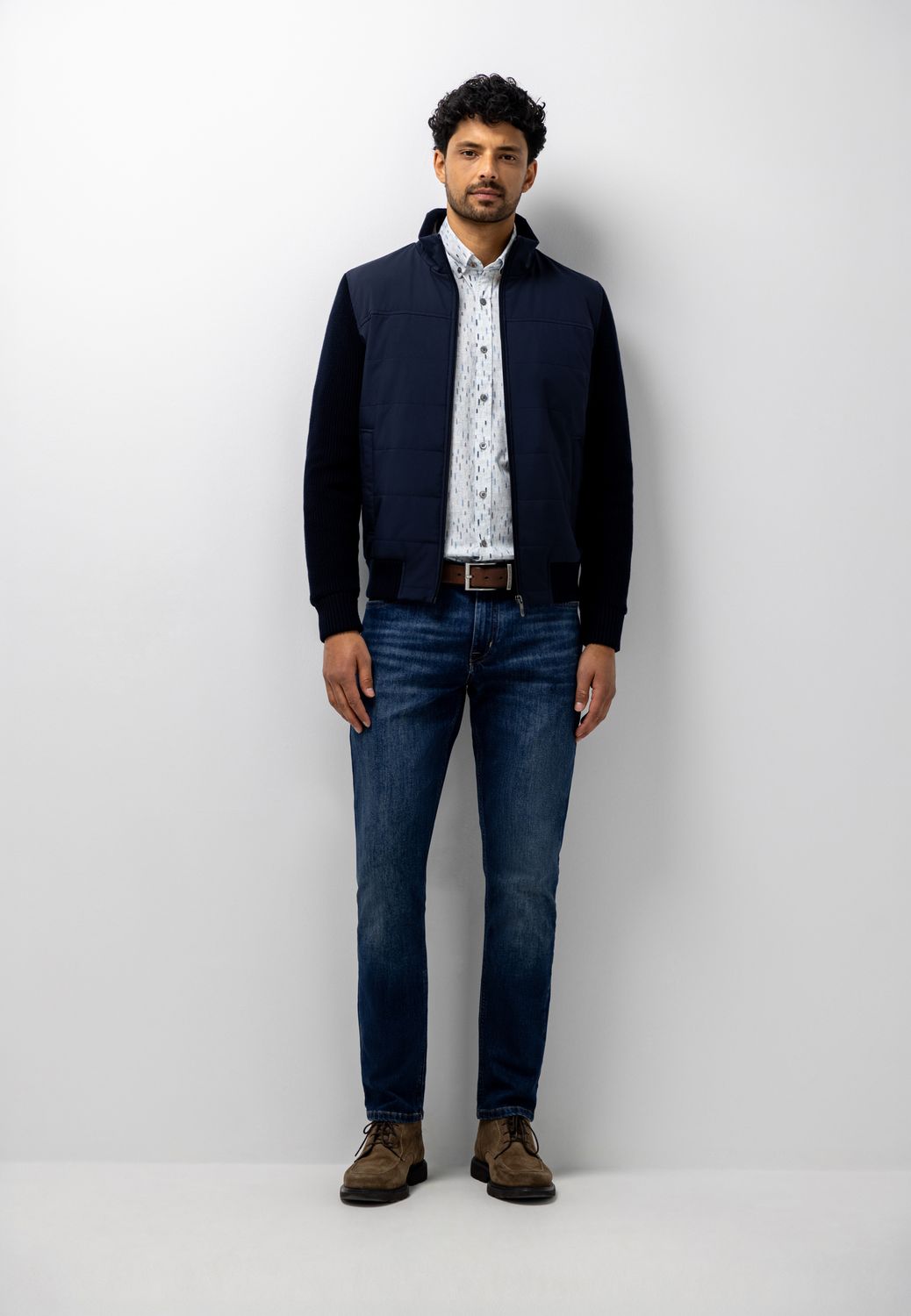State of Art Cardigan Plain - Hal Blauw 16126070