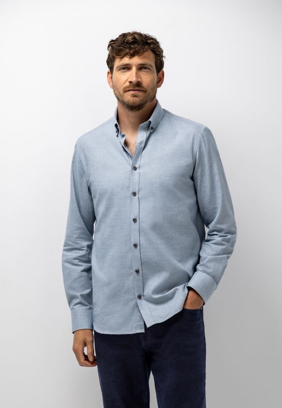 State of Art Shirt LS Plain Twill grijsblauw:wit 21126210