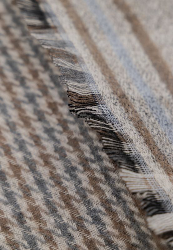 State of Art Shawl Checked - Wove middenblauw:kit 82526889