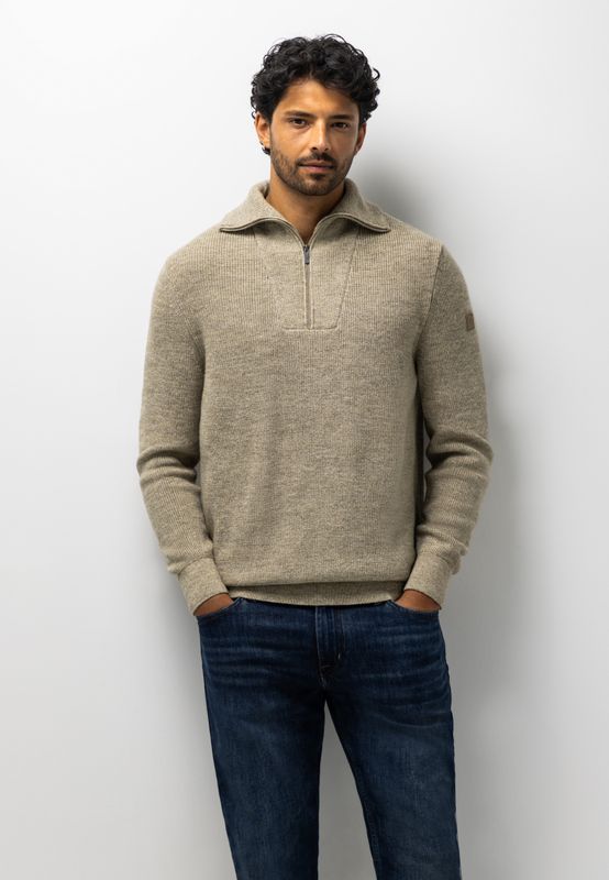 State of Art Pullover Sportzip Pl taupe:Grint 13126087