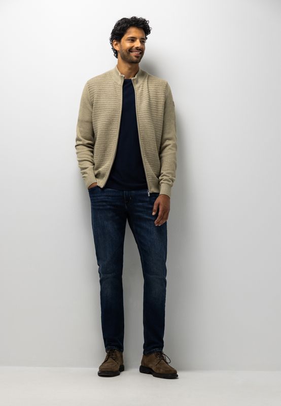 State of Art Cardigan Plain - OCS taupe:Grint 16126075