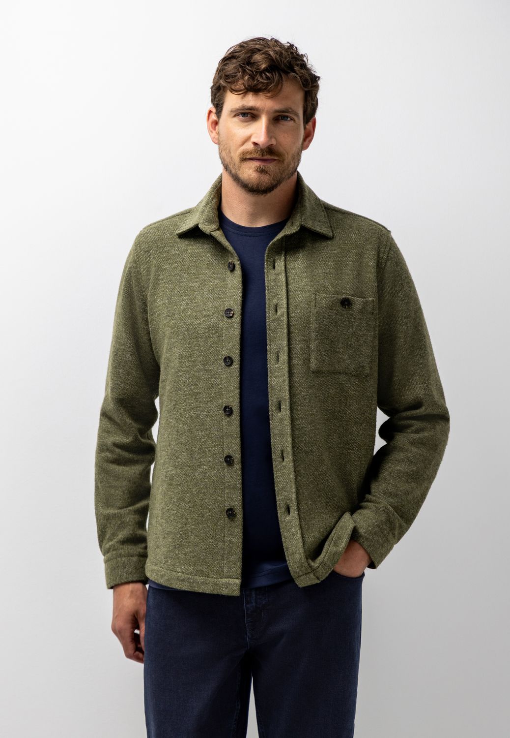 State of Art Overshirt Long Sleev Blauw 22126258