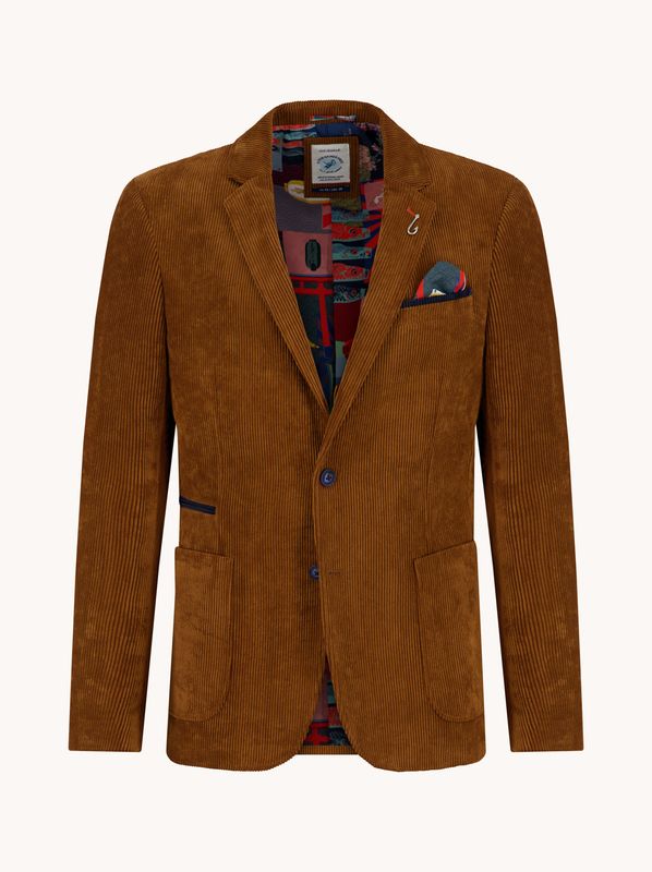 A fish named Fred Blazer rib Cognac 34.104