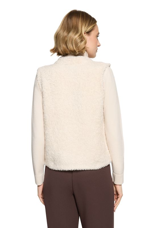 Betty Barclay Strickjacke Kurz ohne Arm Beige 55072048