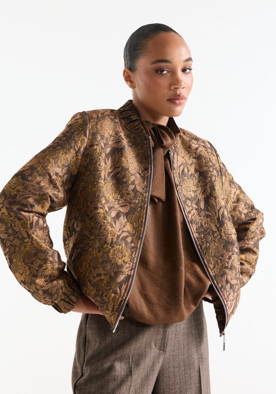 Jansen Amsterdam ANN JASJE mfj 275 multi flower jacqu 000180 - camel ANN W26
