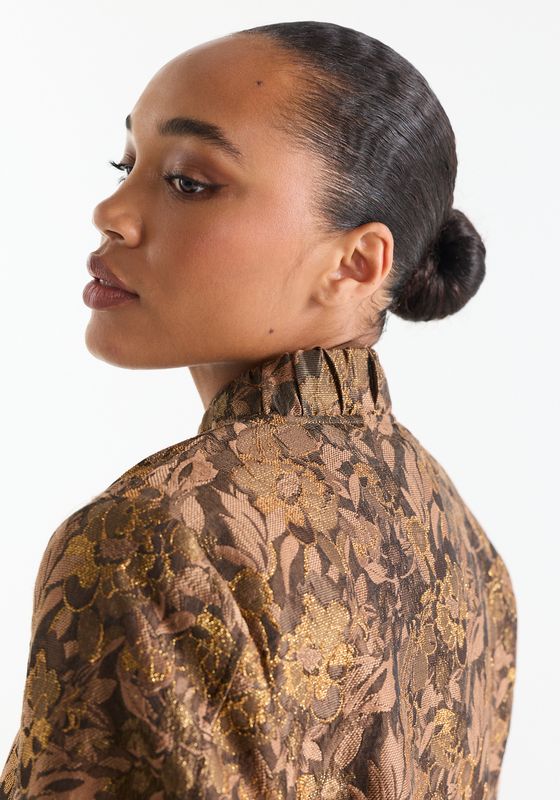 Jansen Amsterdam ANN JASJE mfj 275 multi flower jacqu 000180 - camel ANN W26