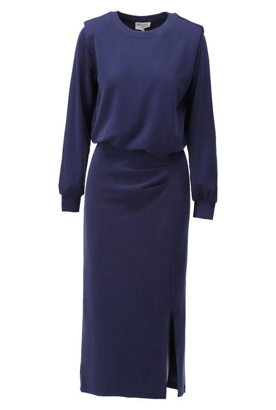You're my lobster by K-Design Maxi jurk met split Navy blazer D455L