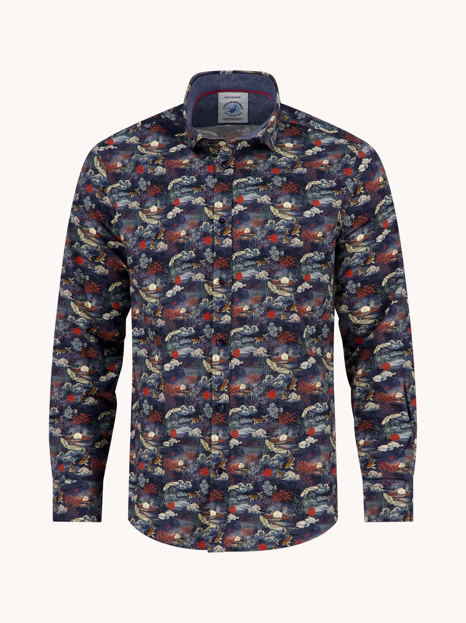 A fish named Fred Shirt Fuji dream Navy 34.018
